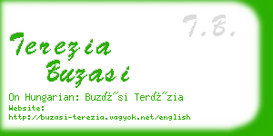 terezia buzasi business card